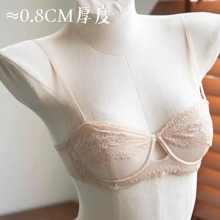 Lace thin push up bra
