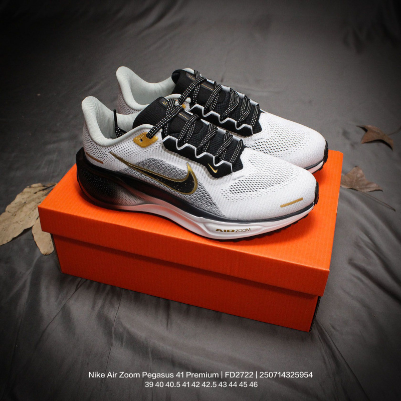 Putian Shoes Pure Original Pegasus 41 Full-Length Zoom Air Cushion Sports Running Shoes Moon Landing 41 Breathable Height-Increasing Soft Sole