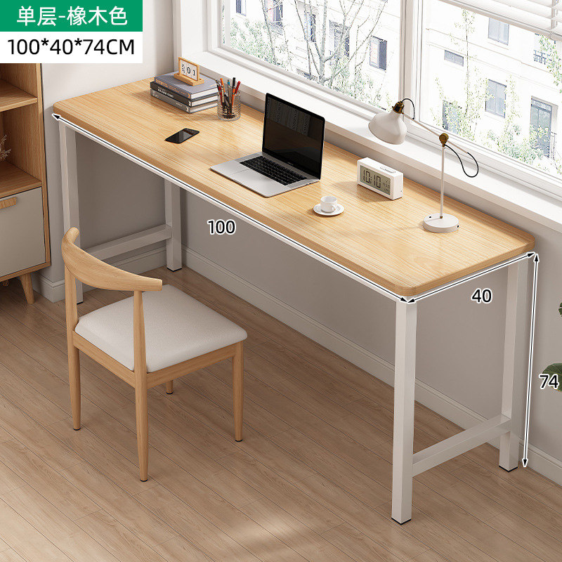 Escritorio simple estrecha mesa larga casa doble trabajo escritorio estudio alquiler casa pared escritorio de la computadora