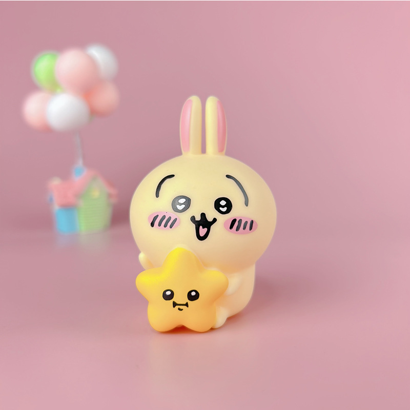 치이카와 자기풍자 곰 친구 3대 미니카 우사기 모델 피규어 장식 블라인드