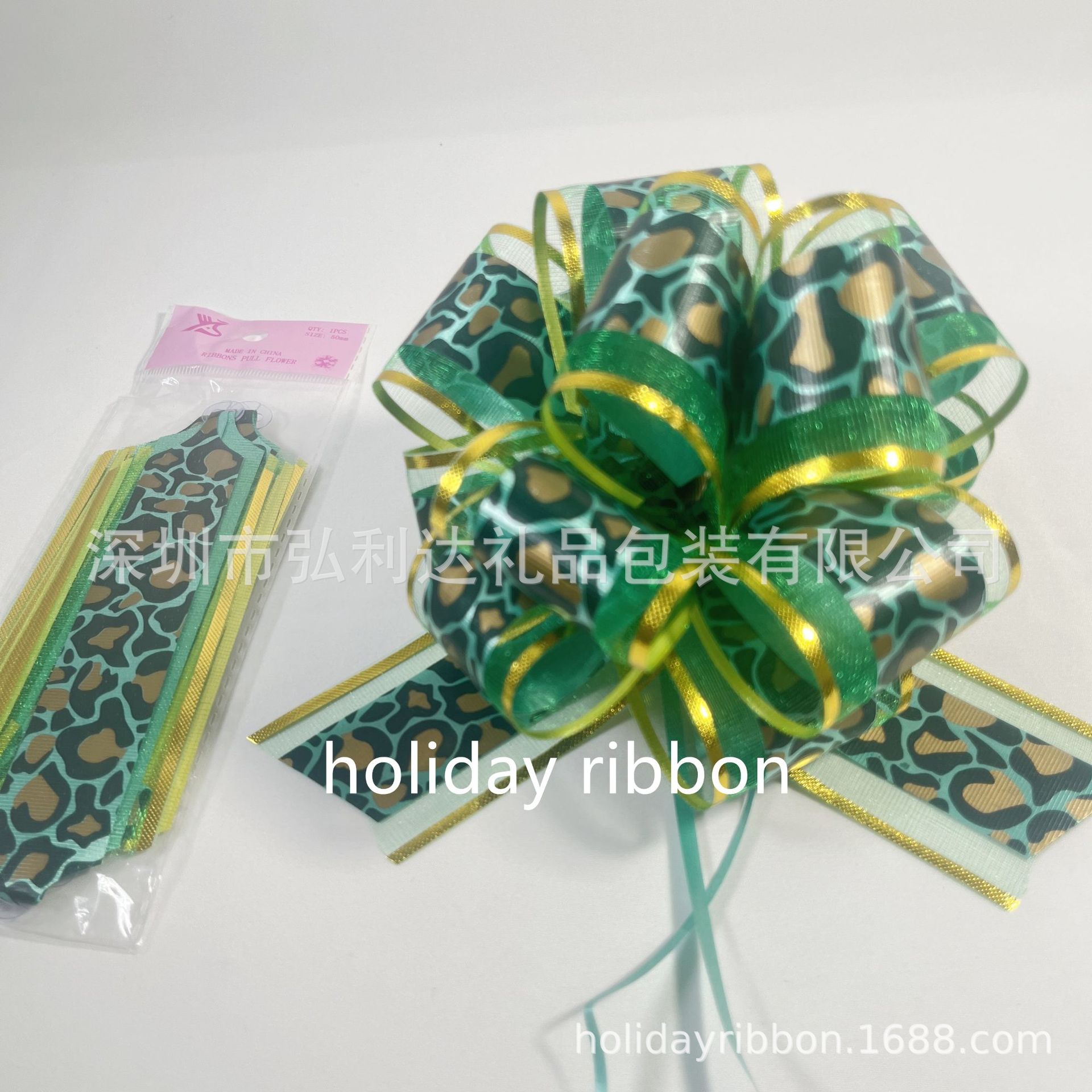 Materiales de embalaje de flores de impresión de flores PP grandes flores de bola arco de flores de mano venta caliente transfronteriza