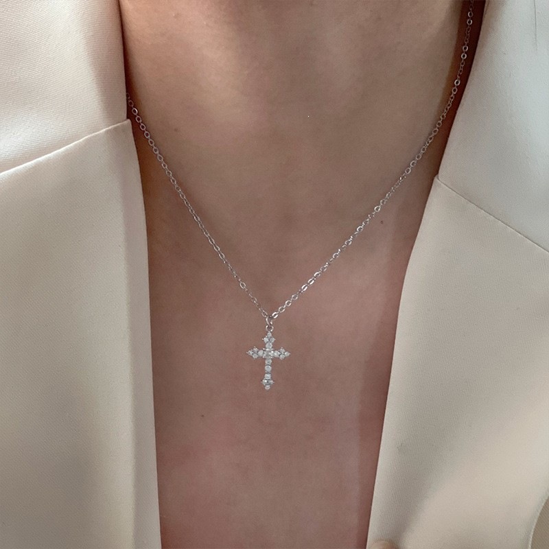 S999 saf gümüş inci kolye kadın niş tasarım hafif lüks yüksek kalite dökülmez renk basit clavicle zincir aksesuarı toptan