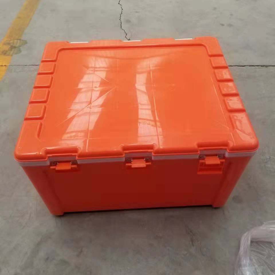 Caja isotérmica portátil de PU de 80 litros para venta ambulante, caja refrigerada de gran capacidad para mercado nocturno escolar, caja refrigerada portátil