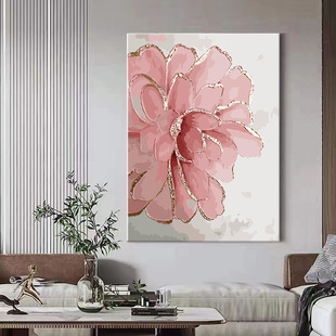 2025 New Diamond Painting Full Diamond Square Diamond High-end Light Luxury Flowers High Difficulty Large Framed Framed Free