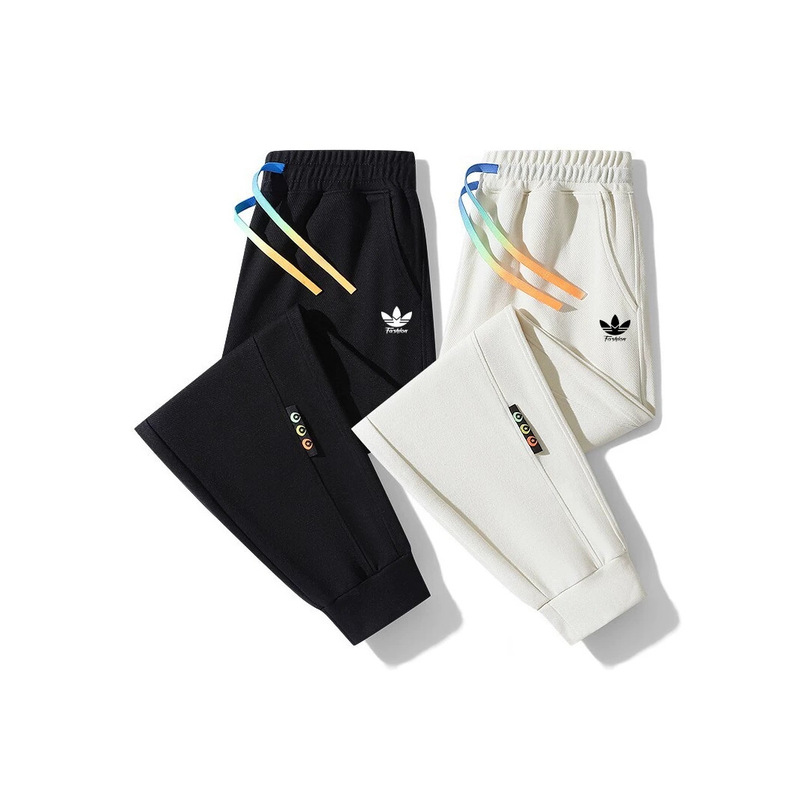 Autumn and winter clover men's casual jogger pants, loose fit, trendy and versatile, casual couple's long pants