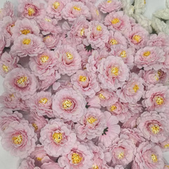 クロスボーダーの商品の供給源のシミュレーションの菊の多層の頭の装飾の部品の花の頭のシミュレーションの花の頭の人工的な花の頭の手作りの花