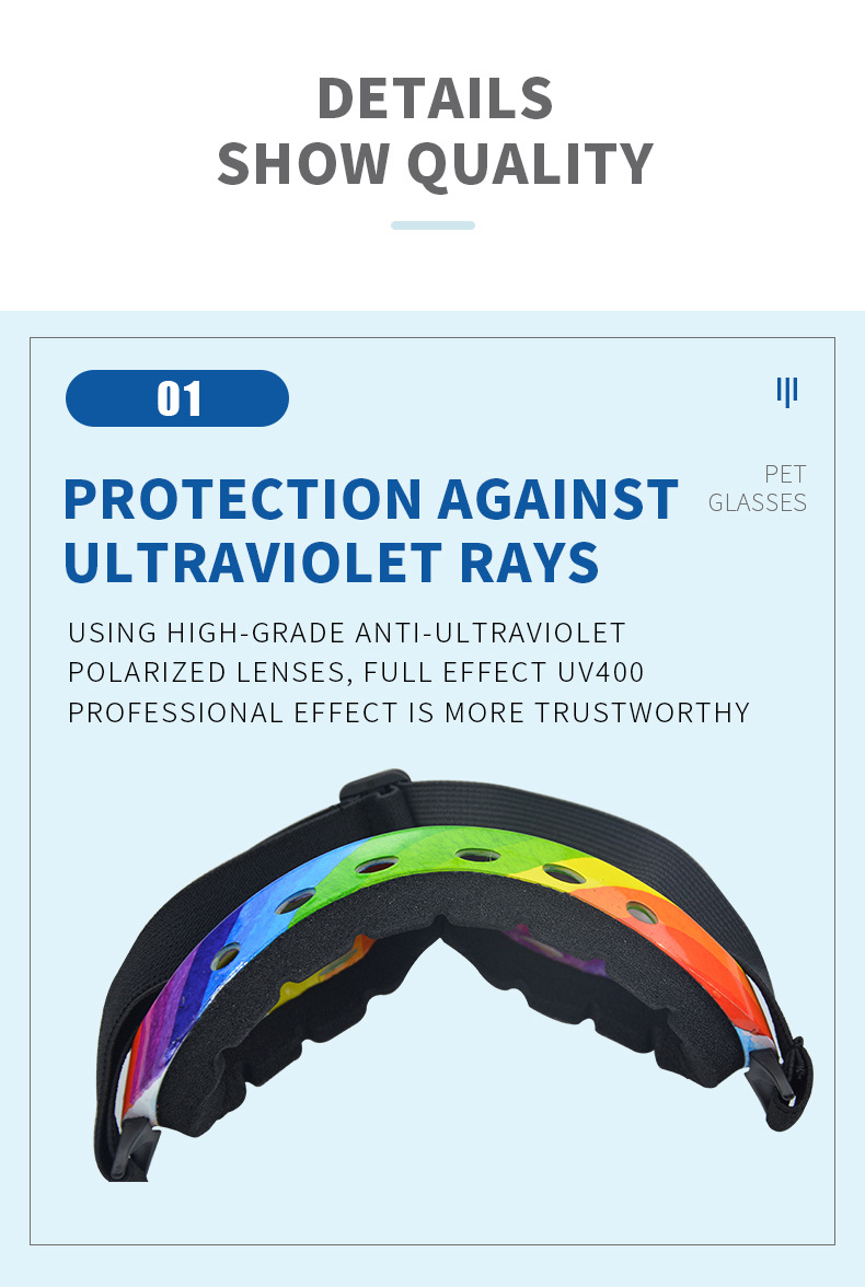 Cool Dog Glasses Windproof for Outdoor Fun