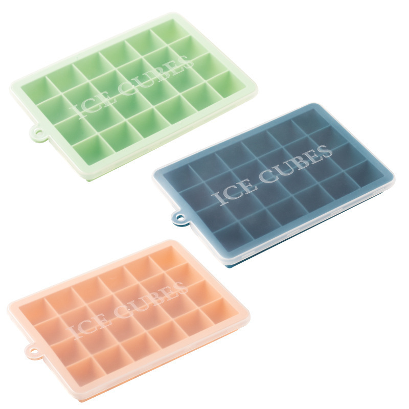 Abrasivo de rejilla de hielo de silicona de grado alimenticio 18 rejilla creativa para el hogar caja de hielo con tapa refrigerador para el hogar artefacto de fabricación de hielo