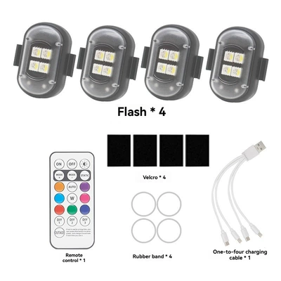 Other lights Aircraft Light Warning Light - four-lights-and-one-remote-control-oval-aircraft-light