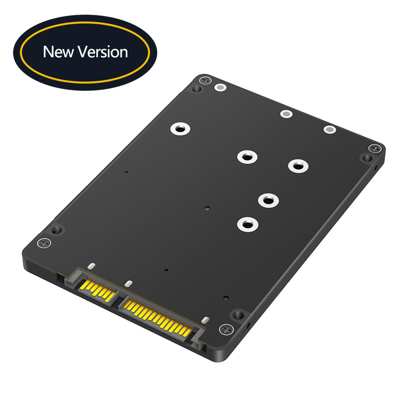 2-in-1 Combo M.2 Ngff Key B&Msata Ssd to 2.5 Sata3 Adapter, with Plastic Casing 2-in-1 Combo M.2 Ngff Key B&Msata Ssd to 2.5 Sata3 Adapter, with Plastic Casing