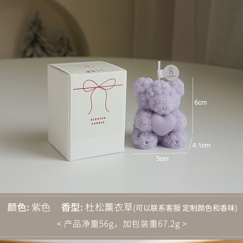 ☻ rosa, oso, incienso, vela morada (aroma: lavanda de enebro)