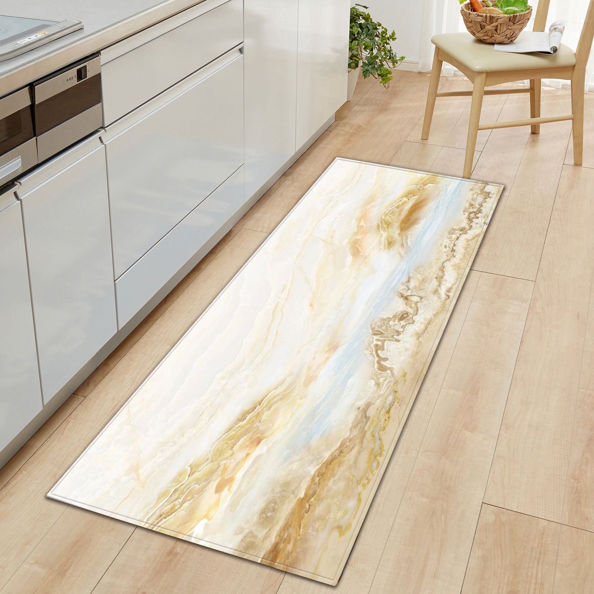 Alfombra de mármol alfombra de piso largo patrón de piedra tema estera de la puerta deseo suministro transfronterizo Amazon eBay en la entrega de existencias