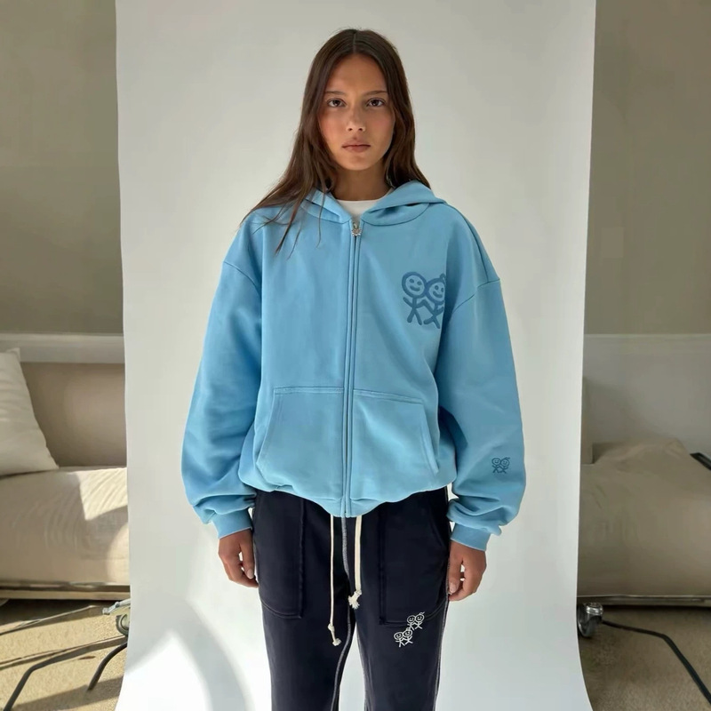 High-quality autumn new product 26ss matchman embroidered niche designer hooded sweatshirt jacket High-quality autumn new product 26ss matchman embroidered niche designer hooded sweatshirt jacket