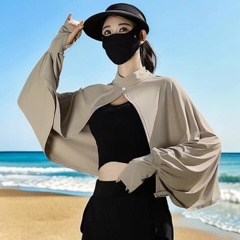Thin Shawl for Women, Spring and Summer, for Cycling and Driving, Uv Protection Cover-Up, Breathable Sun Protection Cape, Loose Fit for Women Thin Shawl for Women, Spring and Summer, for Cycling and Driving, Uv Protection Cover-Up, Breathable Sun Protection Cape, Loose Fit for Women