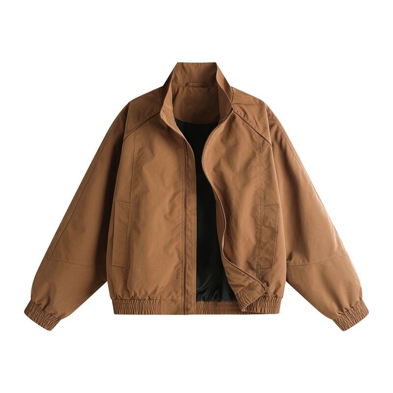 American Retro Workwear Jacket for Men, Outdoor Softshell Jacket, 2026 Spring and Autumn Flight Jacket, Stand Collar Men's Top