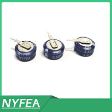 NYFEA徕飞5.5V0.33F V型超级电容 V/C/H型黄金电容纽扣式法拉电容