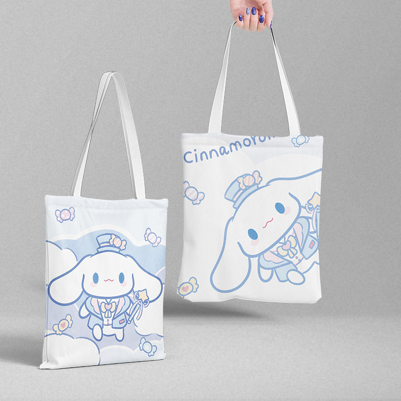 Bolsa de lona Sanli Gull pequeña fresca y simple estilo ins versión coreana hermosa bolsa de hombro bolsa de compras portátil al por mayor