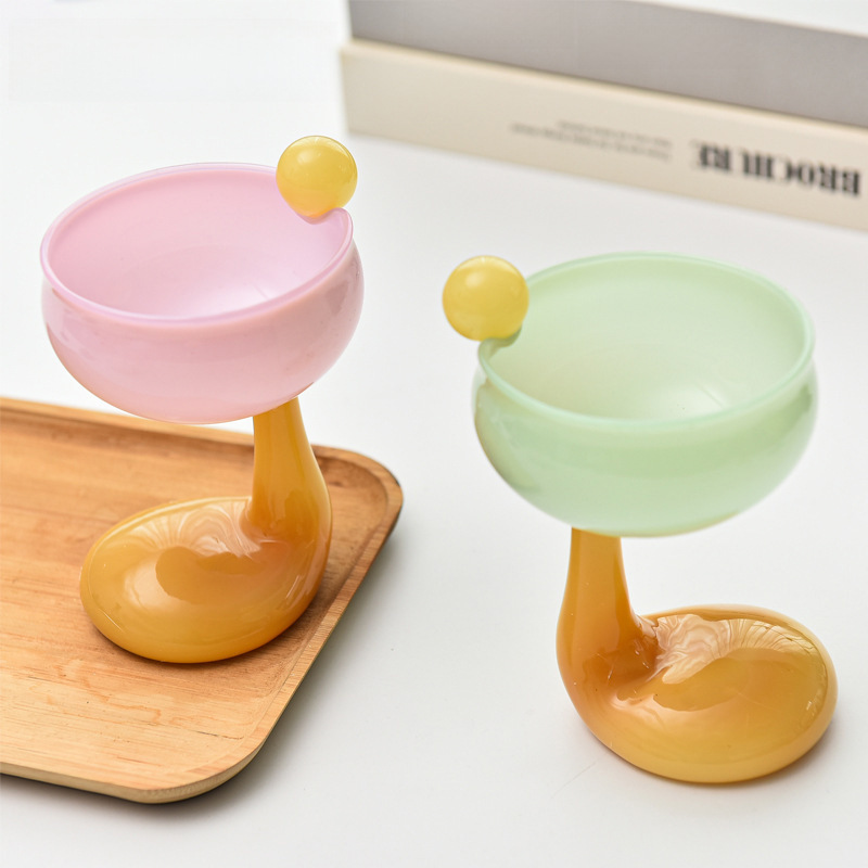 Creative Instagram-style champagne glass, ice cream milkshake dessert cup, pudding glass, popsicle cups