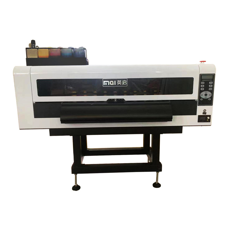 XP600双喷头A1柯式烫画UV白墨烫画打印机撒洒粉烘干固色一体机