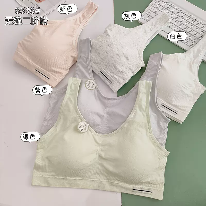 少女内衣初高中学生二阶段青春发育期女大童文胸固定杯垫儿童背心
