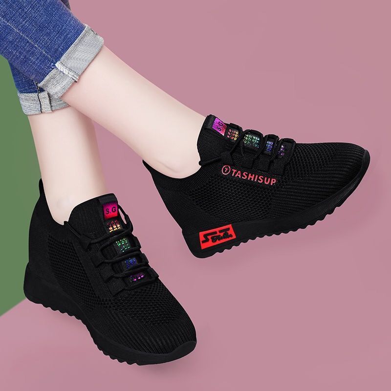 Autumn universal casual footwear with hidden heel for leisure