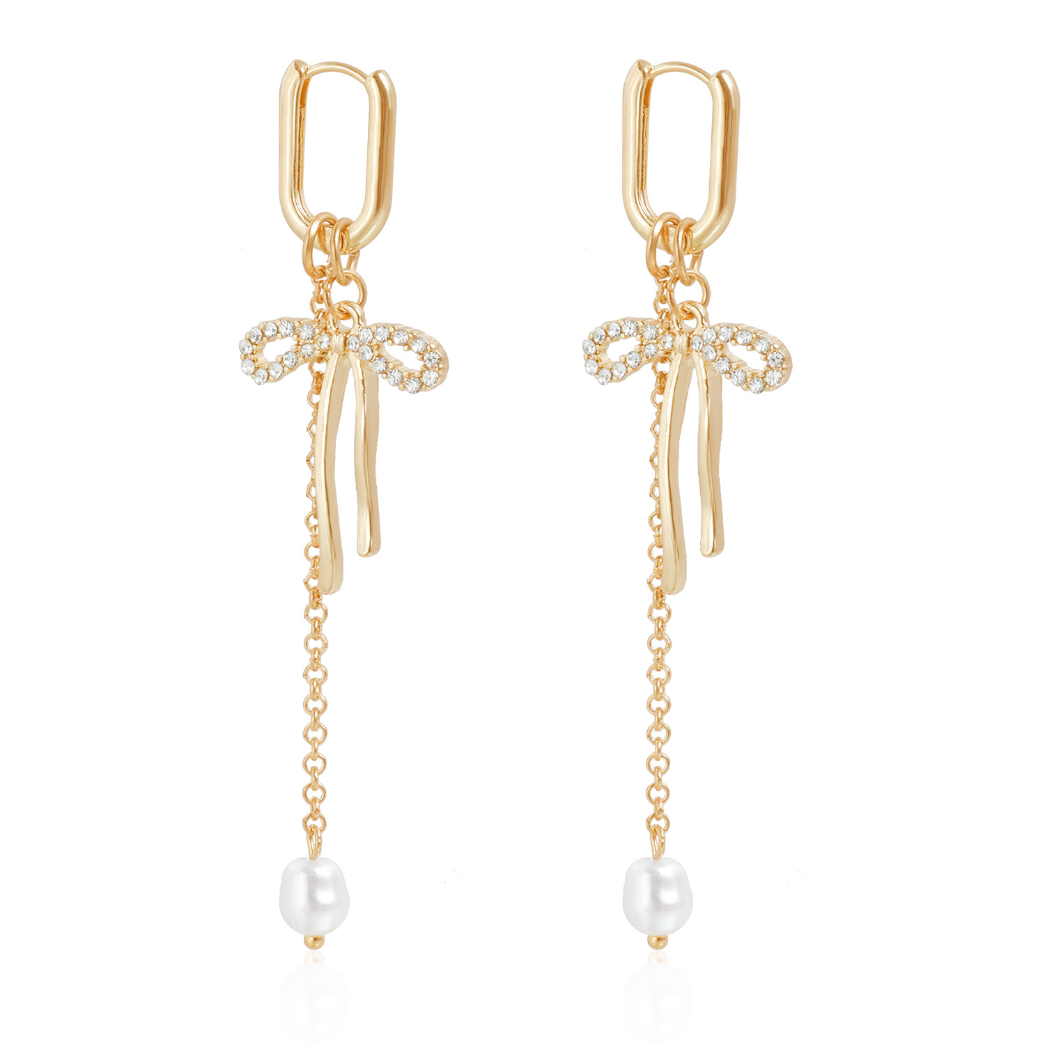 Joias transfronteiriças europeias e americanas, brincos com pingente de borboleta, pérola e diamantes para mulheres, elegantes._voghion.com