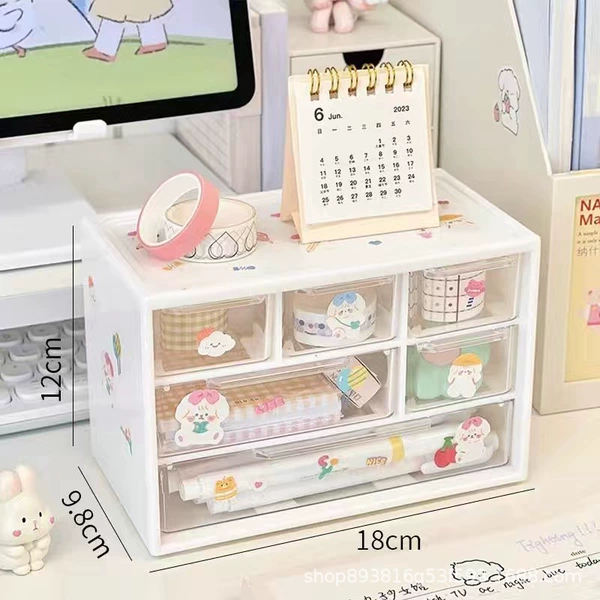 [Thick Model] Milk White + Random Stickers