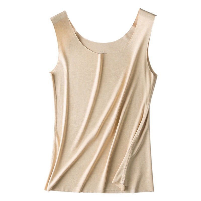 60 traje de pijama de mujer modal de primavera/verano de doble cara pantalones cortos de chaleco delgado se puede usar fuera de fondo sin costuras en stock