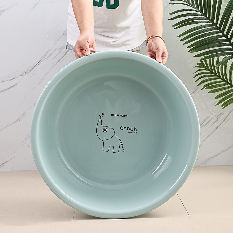cartoon plastic big washbasin for home use for students for laundry