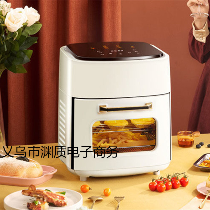 Cross-Border 15L Smart Air Fryer Household Large-Capacity Multi-Functional New See-Through Window Visual Electric Oven Fryer