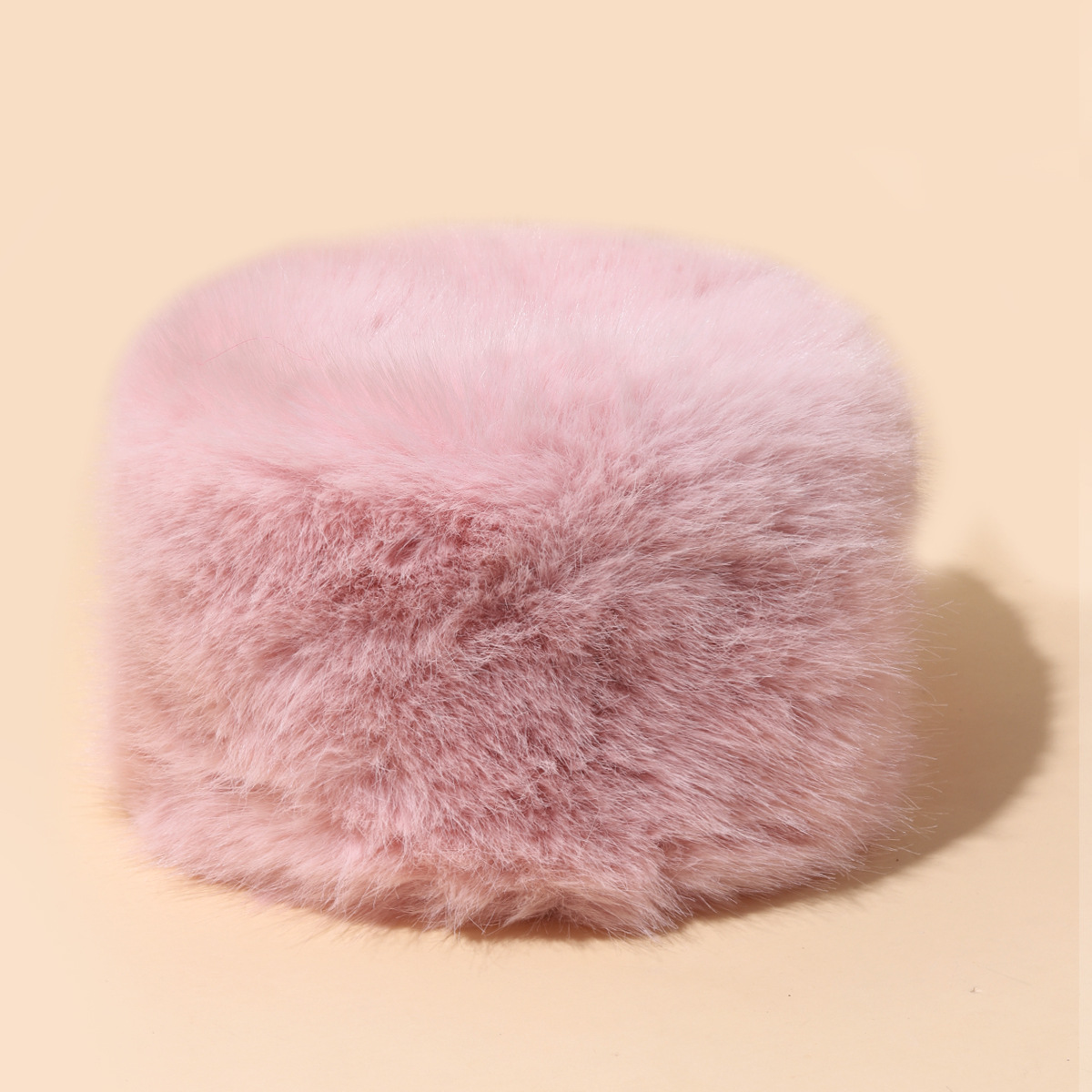 Herrenhut Herbst und Winter im neuen Stil aus Plüsch, Beckenhüte für Damen, warme Ohrenschutzhüte, zeigen Gesicht, kleiner Eimer, pelziger Pulloverhut_voghion.com