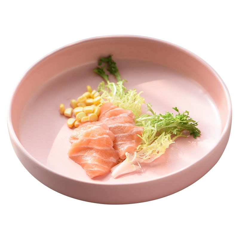 K9HX批发碗碟套装粉色家用菜盘简约米饭碗面碗陶瓷碗盘子餐具吃饭