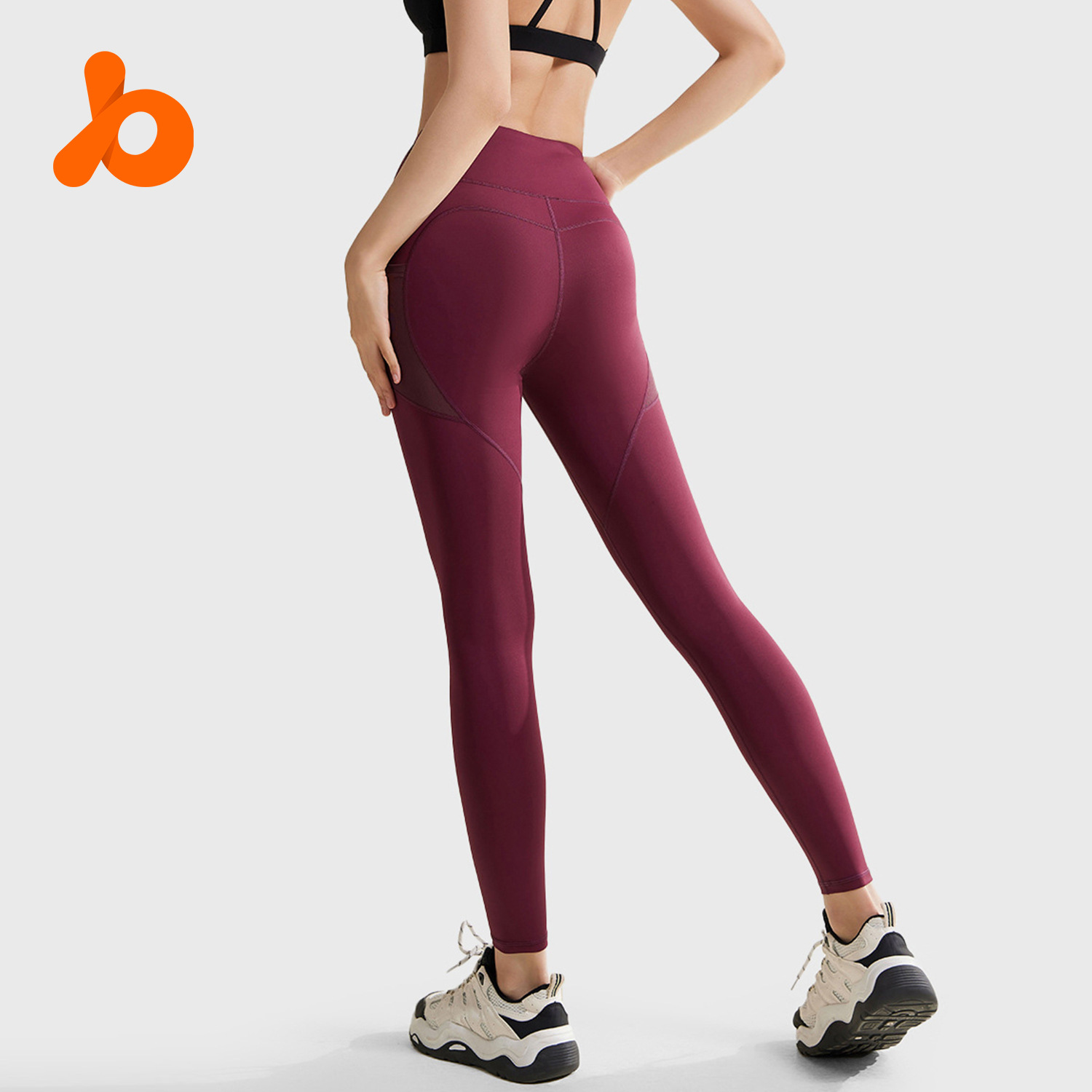Zona especial transfronteriza deportivo pantalones de fitness pantalones de melocotón correr caderas cintura alta abdominal elástico cuerpo apretado