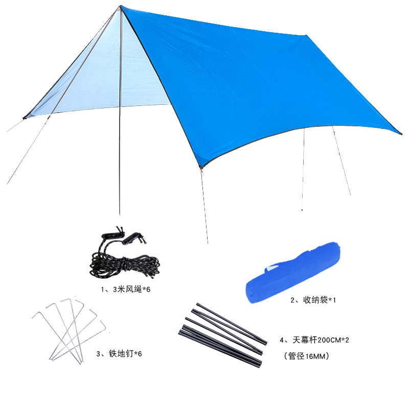 方形涤塔夫涂银蓝简配版 