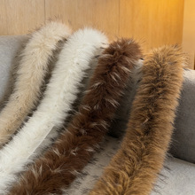 仿貉子毛条棉服唐装汉服斗篷毛领帽条鞋靴毛边服装辅料人造毛条