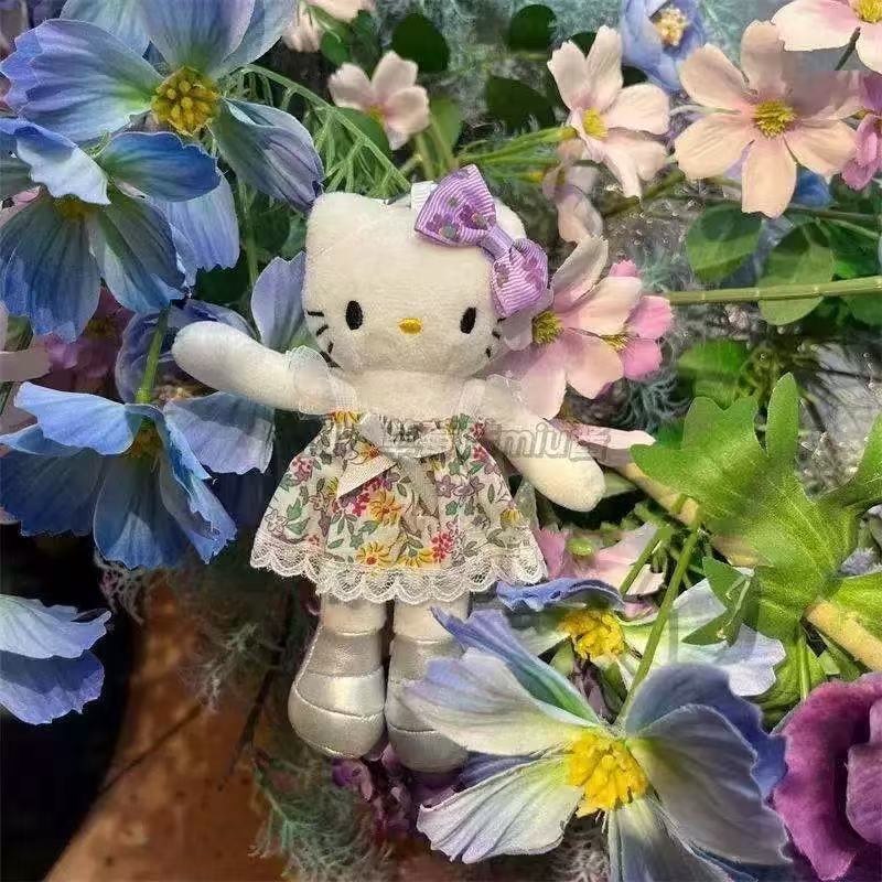 スタンディング KT 猫ぬいぐるみバッグキーホルダーペンダントかわいい KT 猫ペンダント人形人形女の子のための小さなギフト|undefined