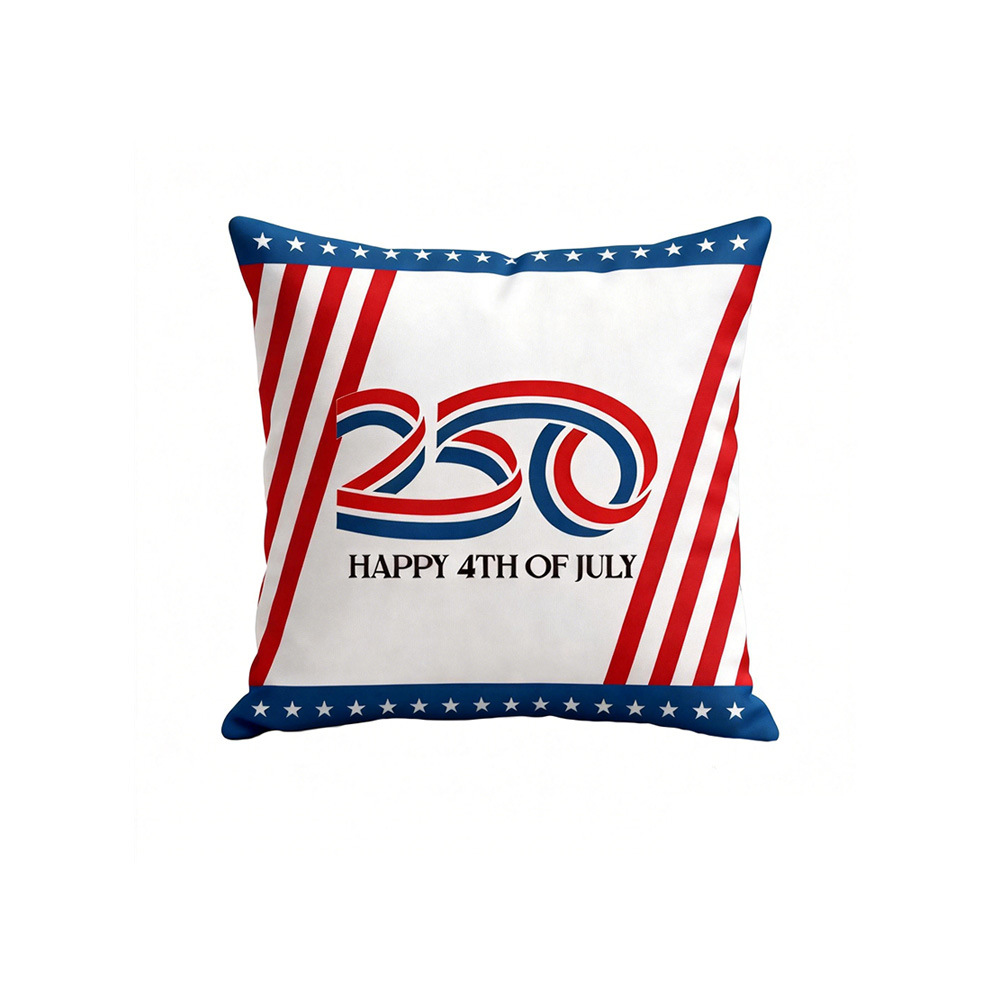 Nuevo día de la independencia de los Estados Unidos almohada escena de diseño de props creativo sofá de lino silla decoración artesanía