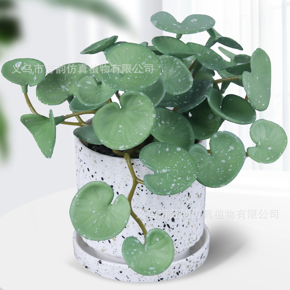 Planta Artificial de Costilla de Adán al Tacto Real de PU para Decoración del Hogar y Escritorio