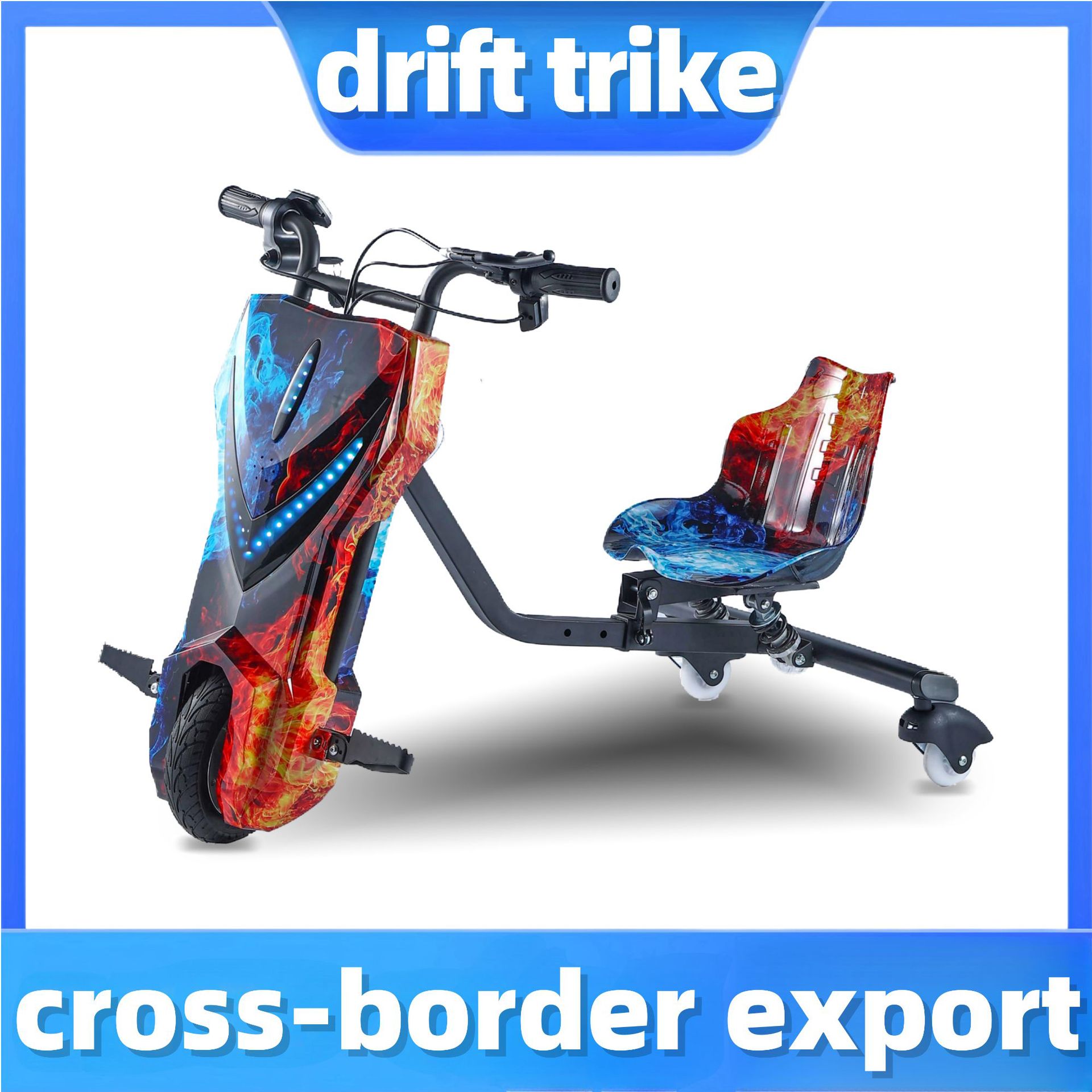 Selección estricta de triciclos eléctricos a la deriva para adultos V retráctil larga duración go-kart balanceo coche de batería