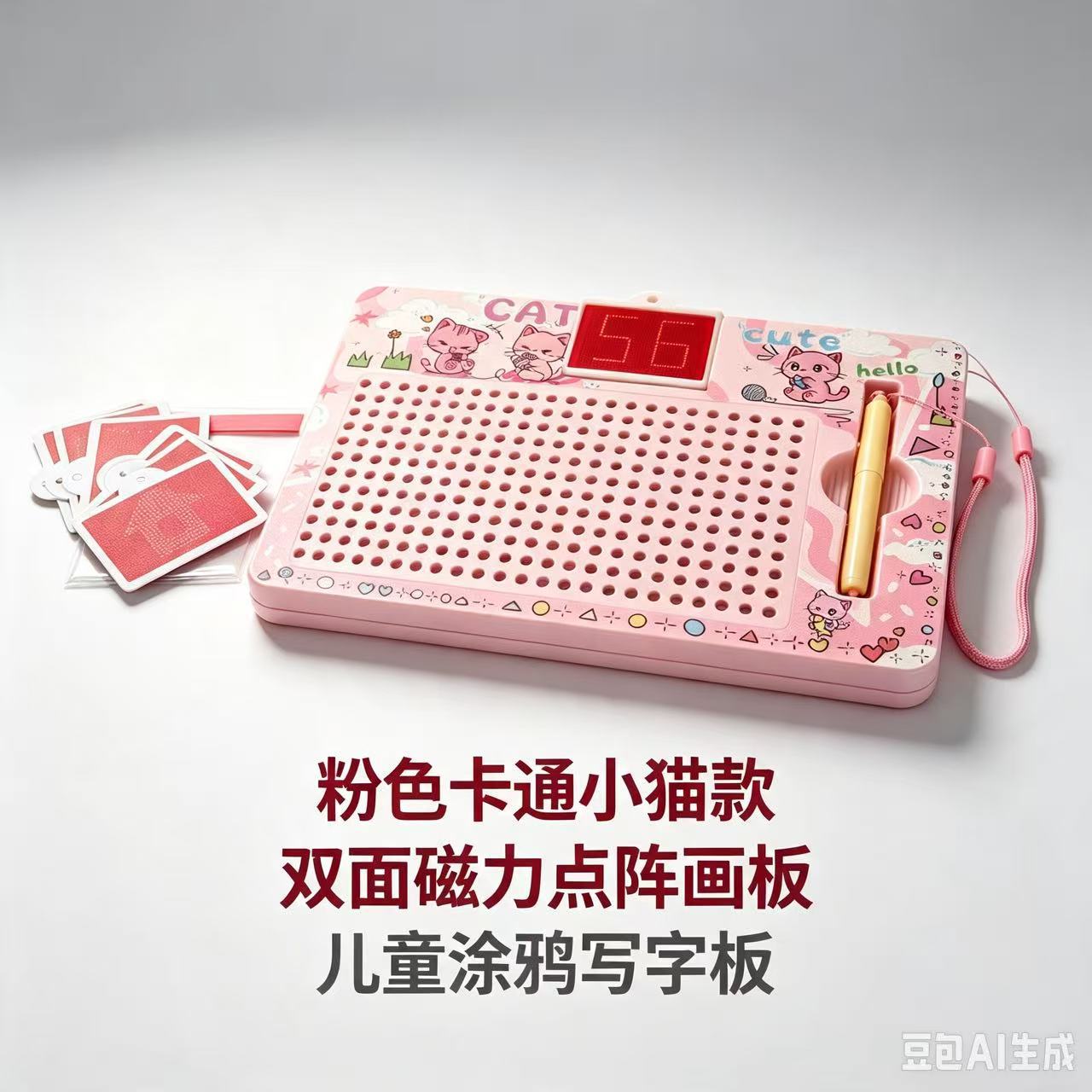 Pizarra magnética alfanumérica, pizarra de dibujo magnética con bolas de acero, juguetes educativos creativos, venta directa del fabricante, exportada a Europa y Estados Unidos