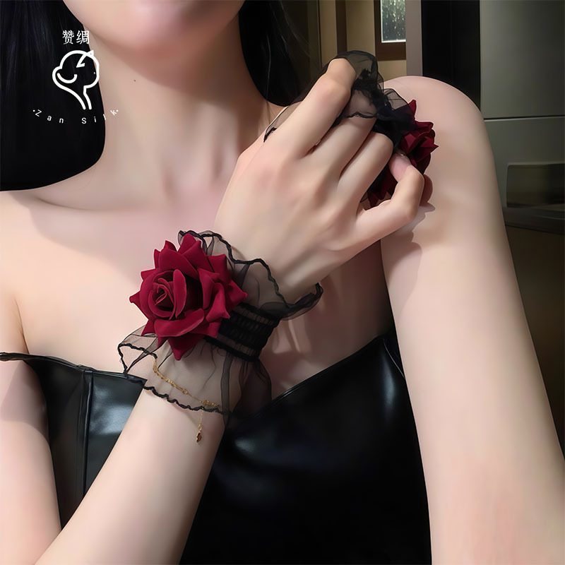 High-End Wedding Accessories, Super Beautiful Hand Flowers, Wedding Dress Accessories That Can Cover Tattoos and Scars, Bride, Bridesmaids, Sister Group Wrist Flowers