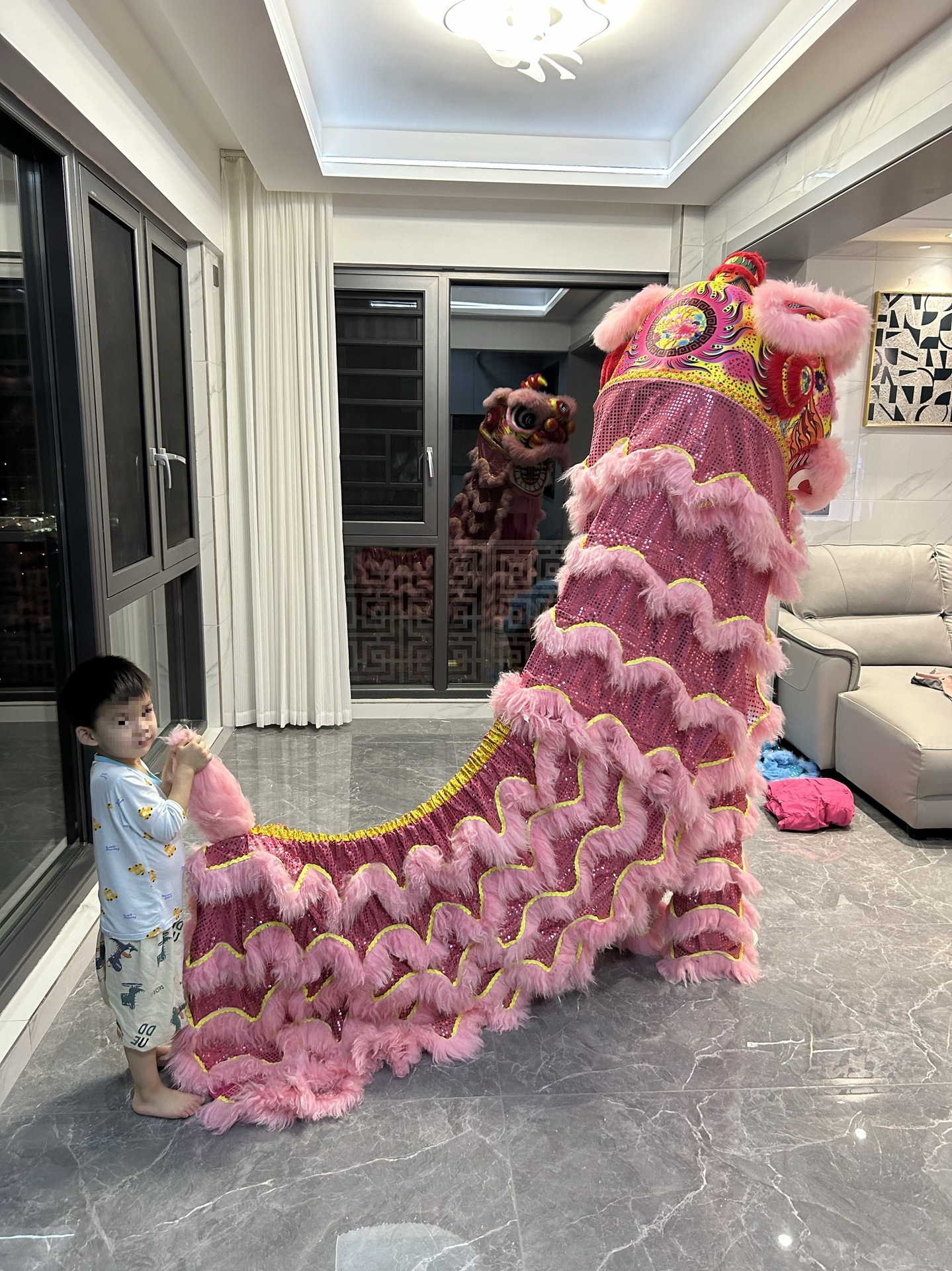 [사진찍고 색상 메모] 더블슈트 [사자머리+더블울테일+울팬츠