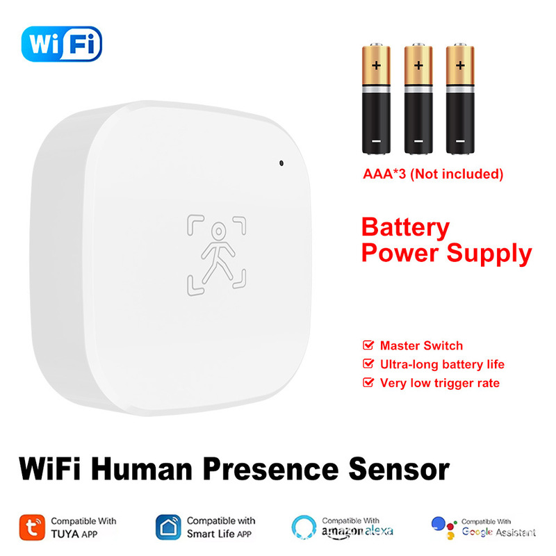 Tuya WiFi/ZigBee スマートミリ波レーダー人感センサーライトスイッチライトセンサー 24 グラム|undefined
