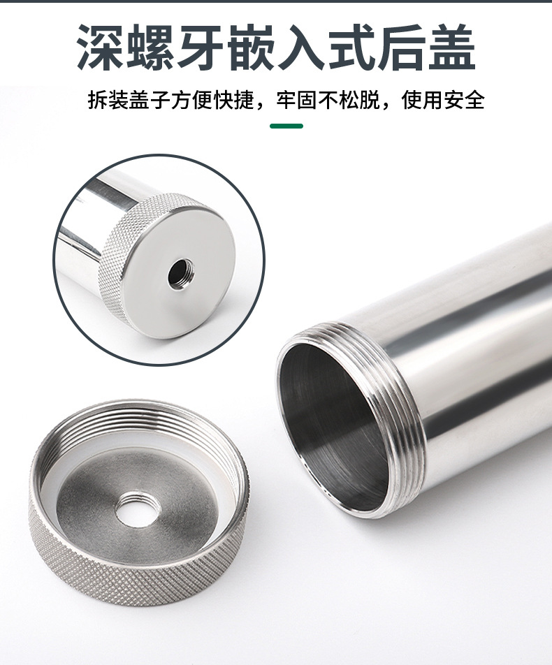 All stainless steel dispensing needle barrel high temperature metal American pressure heating 10CC/300 large pressure dispensing needle barrel