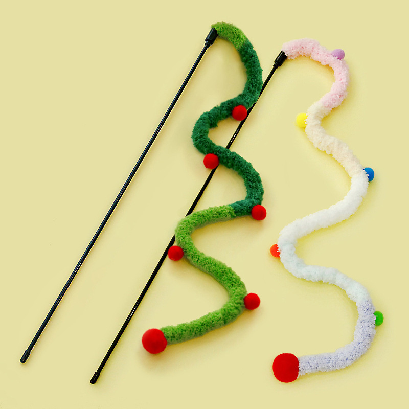 Factory direct new INS Wind lengthened velvet mute fairy stick cute funny cat stick self-Hi cat Christmas play
