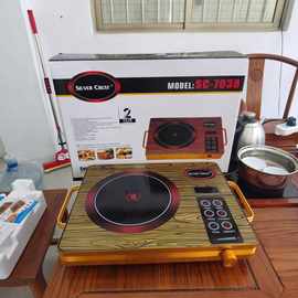 英文跨境单双灶智能家用大功率单双电陶炉家用多功能光波节能电陶