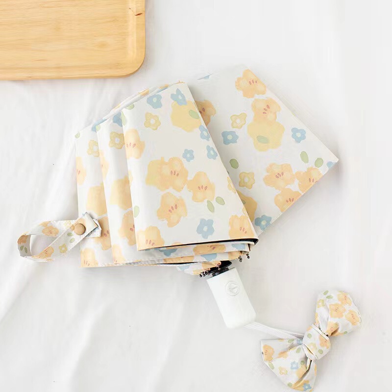 Small Yellow Flower Umbrella for Women, Sunny or Rainy, Automatic Sun Umbrella, Sun Protection and Uv Protection ins, Compact Vinyl Parasol Small Yellow Flower Umbrella for Women, Sunny or Rainy, Automatic Sun Umbrella, Sun Protection and Uv Protection ins, Compact Vinyl Parasol