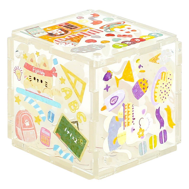 Прозрачная трехмерная карта Goo Кубик Рубика акриловая пластина Goo брелок кулон diy креативные канцелярские наклейки ручной работы оптом