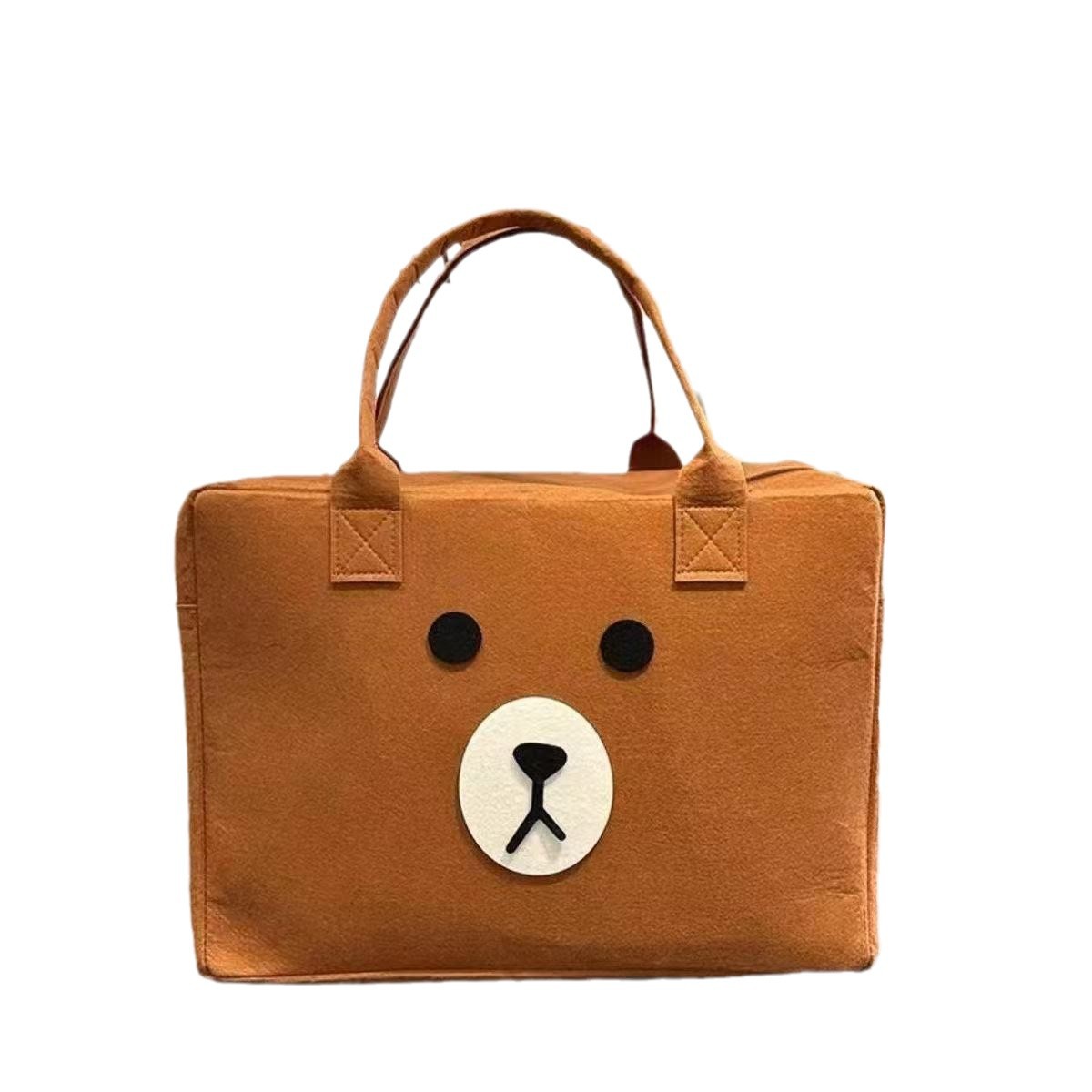 Felt bolsas de viaje bolsas de equipaje bolsas de dibujos animados bolsas de almacenamiento de gran capacidad bolsas de felt bolsas portátiles versátiles