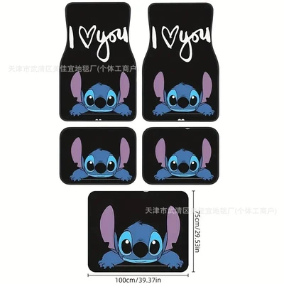 in stock TEMU car five-piece Universal Foot Pad - car-five-piece-set-2-five-piece-set-33x4444x68cmx2-and-75100cmx1